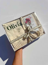 Load image into Gallery viewer, Dusty Pink Personalized Muslin 100% Cotton Blanket