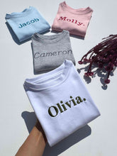 Load image into Gallery viewer, Baby Blue Premium Crewneck Personalised T-shirt