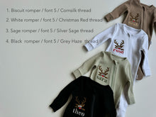 Load image into Gallery viewer, Christmas Reindeer Zip Sleepsuit