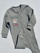 Load image into Gallery viewer, Bunny Theme Personalised Zip Romper