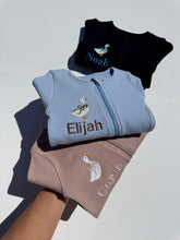 Load image into Gallery viewer, Goose Theme Personalised Zip Romper