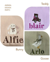 Load image into Gallery viewer, Goose Theme Personalised Zip Romper