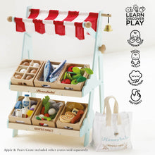 Load image into Gallery viewer, Wooden Market Stall &amp; Fruit Play Food Crate