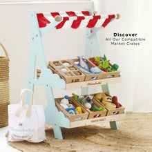 Load image into Gallery viewer, Wooden Market Stall &amp; Fruit Play Food Crate