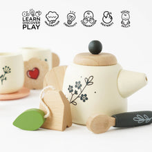 Load image into Gallery viewer, Wooden Tea Set &amp; Tray