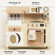 Load image into Gallery viewer, Rattan Family Wooden Play Kitchen