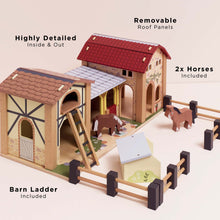 Load image into Gallery viewer, Wooden Farmyard Stables