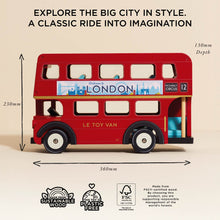 Load image into Gallery viewer, London Wooden Bus