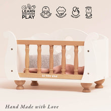 Load image into Gallery viewer, Dolls Wooden Cot