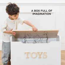 Load image into Gallery viewer, Classic Wooden Toy Chest