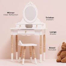 Load image into Gallery viewer, Dressing-up Vanity Table &amp; Stool