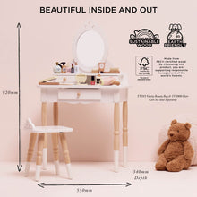 Load image into Gallery viewer, Dressing-up Vanity Table &amp; Stool
