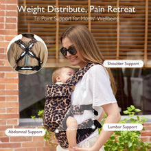Load image into Gallery viewer, Momcozy Baby Carrier Newborn to Toddler Cotton - Leopard