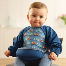 Load image into Gallery viewer, Weaning Bib with Sleeves - Foxes UltraBib