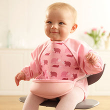 Load image into Gallery viewer, Weaning Bib with Sleeves - Hippos UltraBib