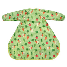 Load image into Gallery viewer, Wipeezee Coverall Bib - Green Bunny &amp; Veg