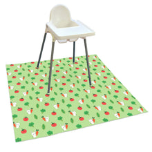 Load image into Gallery viewer, Wipeezee Splash Mat - Green Bunny &amp; Veg