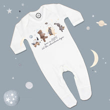 Load image into Gallery viewer, &#39;Born In 2025...Let the Adventures Begin&#39; Baby Sleepsuit 0-3 months