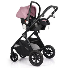 Load image into Gallery viewer, For Your Little One Cruise 3 In 1 Travel System With i-Size Car Seat - Blush Rose (Free Cupholder And Seat Liner Included!)