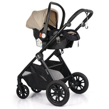 Load image into Gallery viewer, For Your Little One Cruise 3 In 1 Travel System With i-Size Car Seat - Dune Beige (Free Cupholder And Seat Liner Included!)