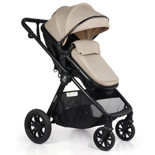 Load image into Gallery viewer, For Your Little One Cruise 3 In 1 Travel System With i-Size Car Seat - Dune Beige (Free Cupholder And Seat Liner Included!)