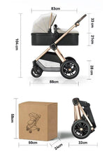 Load image into Gallery viewer, For Your Little One Cruise 3 In 1 Travel System With i-Size Car Seat - Eclipse Black (Free Cupholder / Seat Liner Included!)