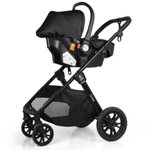 Load image into Gallery viewer, For Your Little One Cruise 3 In 1 Travel System With i-Size Car Seat - Eclipse Black (Free Cupholder / Seat Liner Included!)