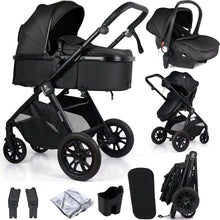 Load image into Gallery viewer, For Your Little One Cruise 3 In 1 Travel System With i-Size Car Seat - Eclipse Black (Free Cupholder / Seat Liner Included!)