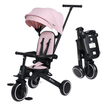 Load image into Gallery viewer, Foryourlittleone Xplor 6 in 1 Foldable Trike - Pastel Pink (10m-5y)