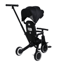 Load image into Gallery viewer, Foryourlittleone Xplor Ultimate 6 in 1 Foldable Trike - Jet Black (10m-5y)