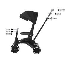 Load image into Gallery viewer, Foryourlittleone Xplor Ultimate 6 in 1 Foldable Trike - Jet Black (10m-5y)