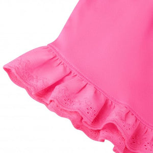 Pink Frill Short and T Set