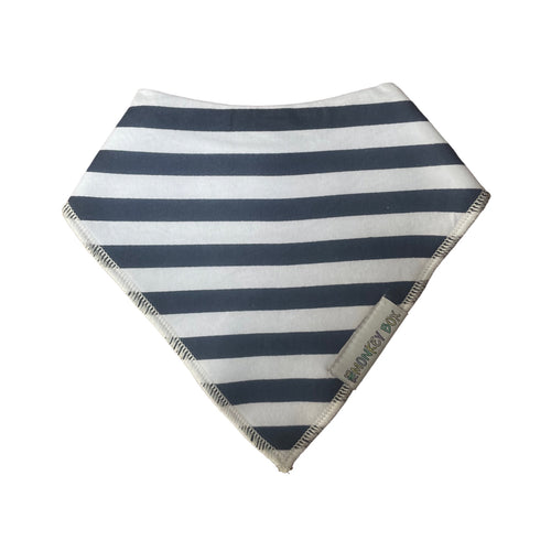 Navy Stripe Dribble Bib