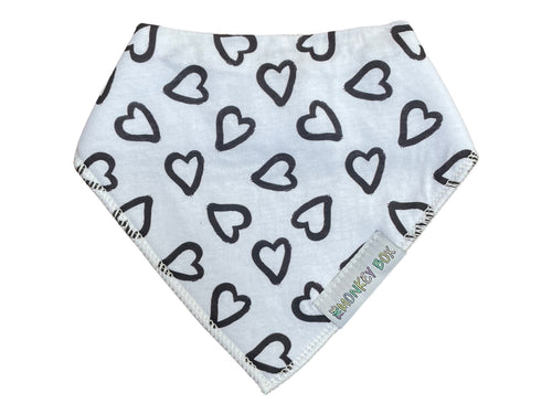Mono hearts Dribble Bib