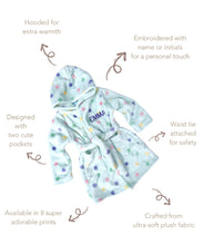 Load image into Gallery viewer, Personalised Embroidered Baby Robe
