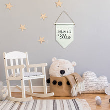 Load image into Gallery viewer, Dream Big Baby Bedroom Pennant Flag - Personalise