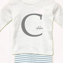 Load image into Gallery viewer, Baby Large Letter Monogram Personalise Outfit Set, 0-3 months