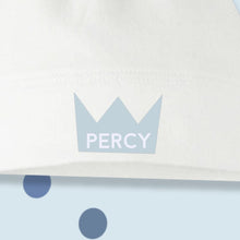 Load image into Gallery viewer, Blue Crown Baby Knotted Hat - Personalise
