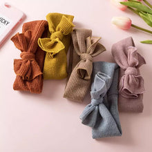 Load image into Gallery viewer, Knitted Bow Headbands (5 Colours) - The Monkey Box