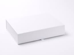 A4 Shallow Luxury White Gift box
