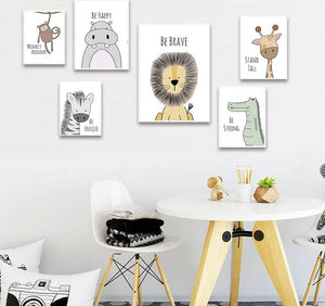 Animal Bedroom/Nursery Prints - The Monkey Box
