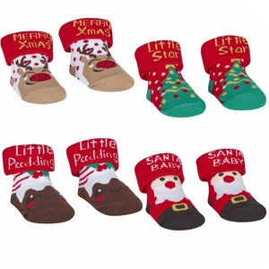 Little Pudding Baby Christmas Socks