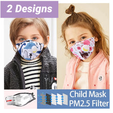 Load image into Gallery viewer, Children&#39;s Patterned Face Masks (2 Designs)