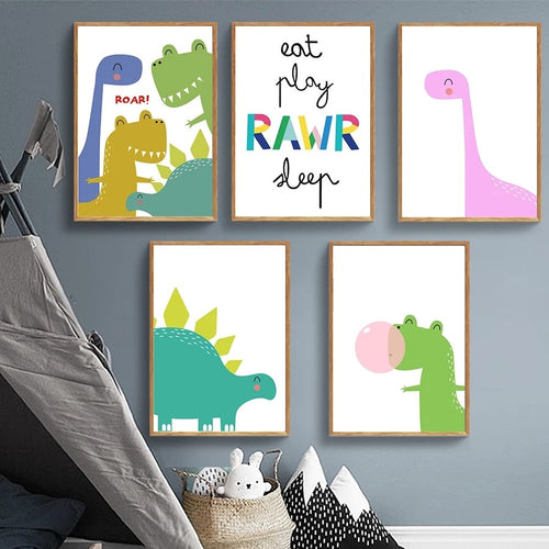 Dinosaur Gang Prints