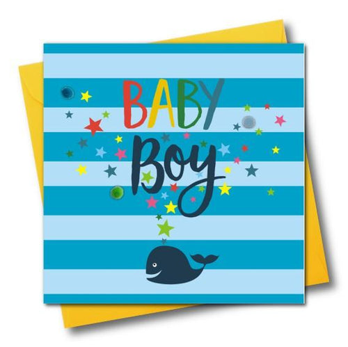 Baby Boy Greeting Card - The Monkey Box