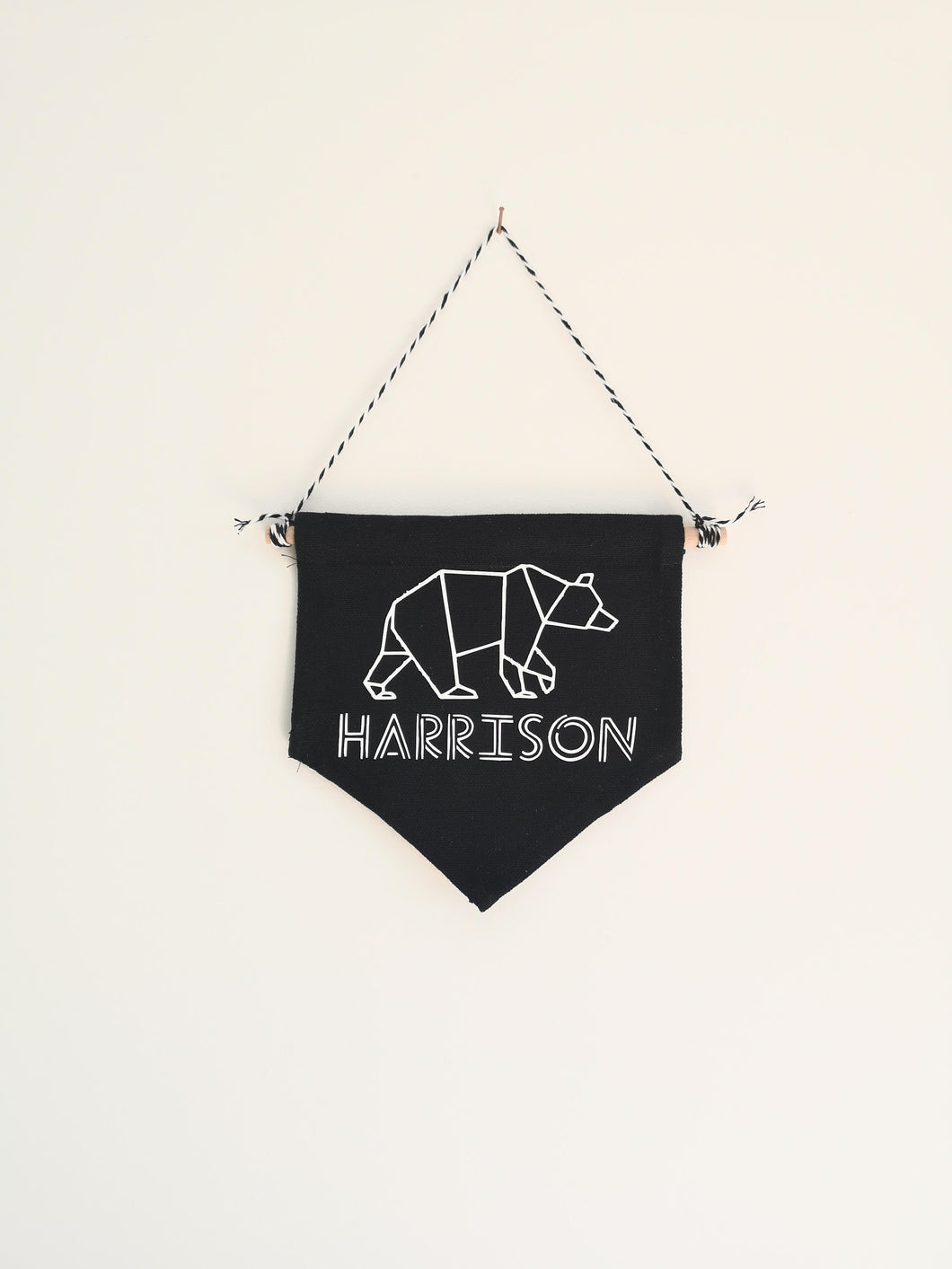 Personalised Pennant Bedroom Decoration - The Monkey Box