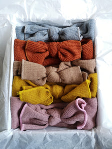 Knitted Bow Headbands (5 Colours) - The Monkey Box