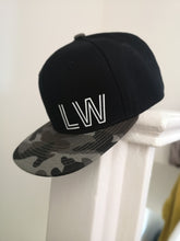Load image into Gallery viewer, Plain Black Junior Snapback - Plain and Personalised