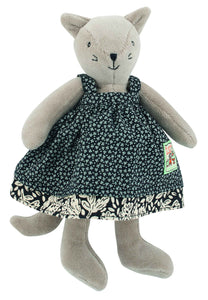 Moulin Roty Agathe the cat La Grande famille Small soft toy - The Monkey Box