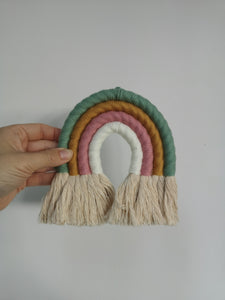 4 Arch Mini Macrame Rainbow - Pastel